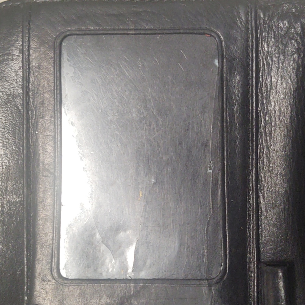 Coach Vintage Black Leather Checkbook Wallet - Picture 9 of 12